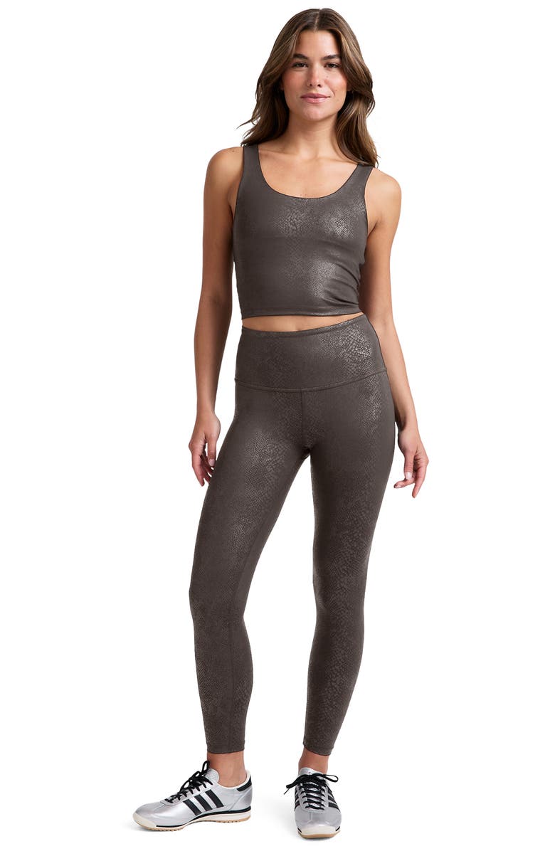 Beyond Yoga PowerShine Crop Tank, Alternate, color, Espresso Viper