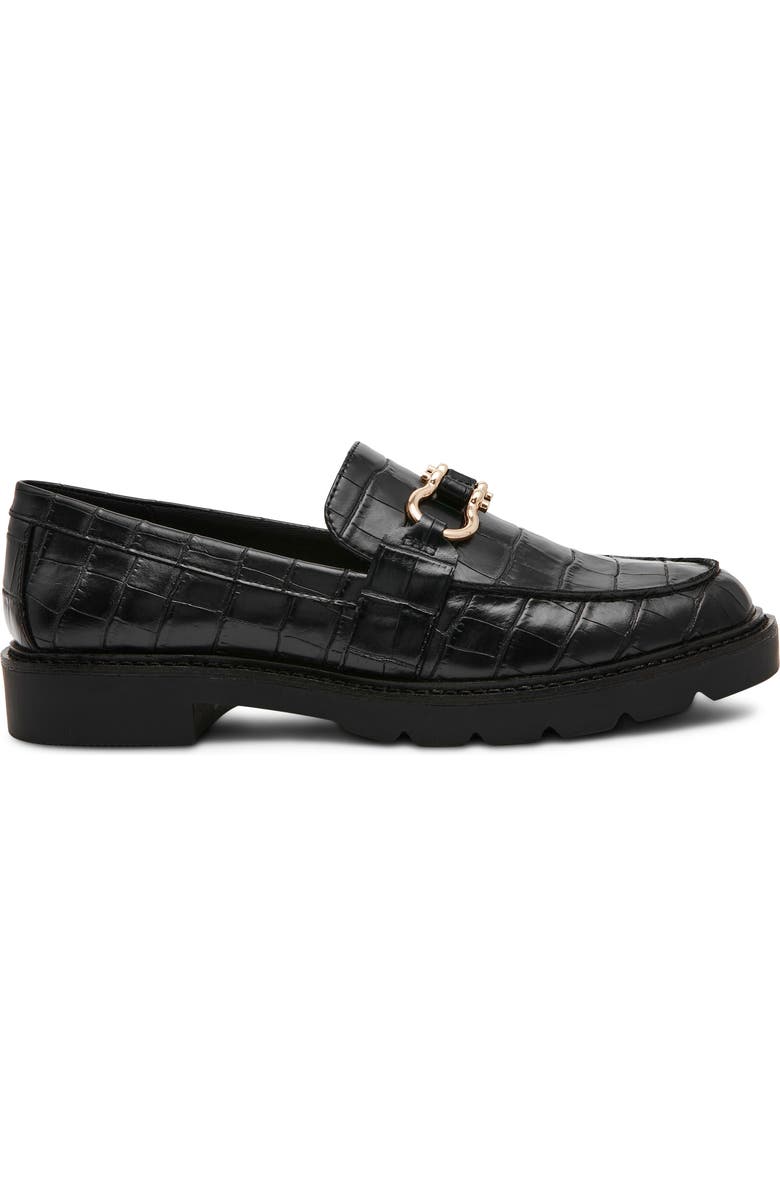 Anne Klein Ester Croc Embossed Loafer, Alternate, color,
