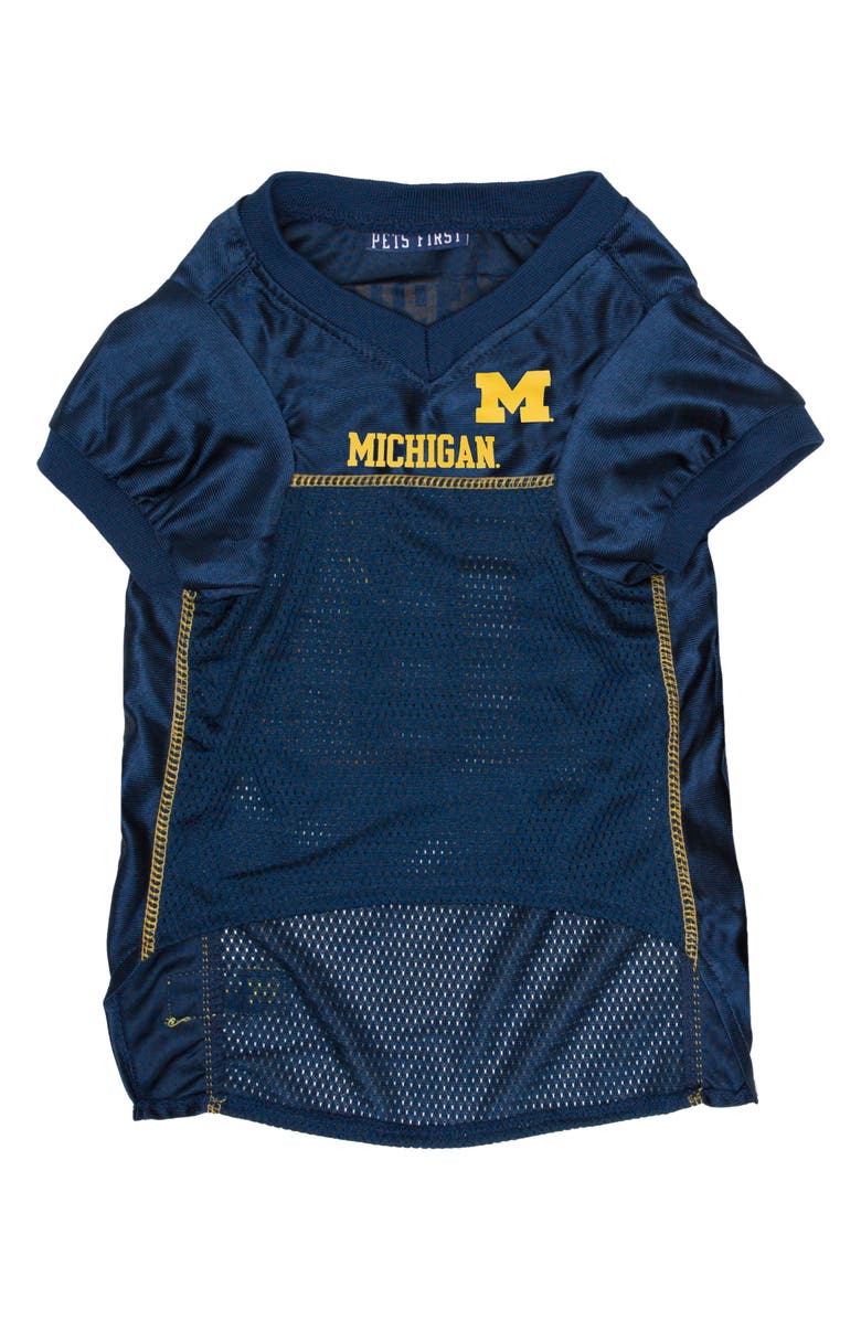 PETS FIRST Michigan Mesh Dog Jersey, Alternate, color, Blue