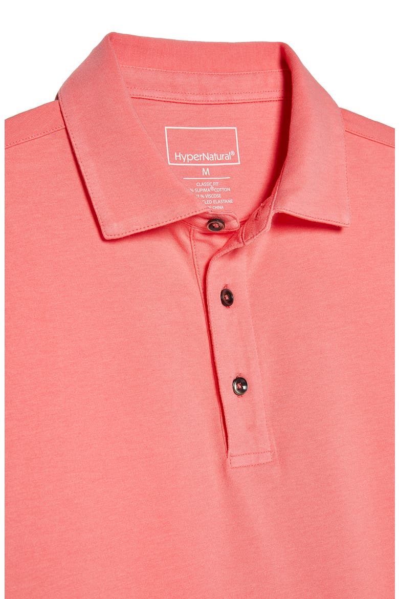 Pinehurst Classic Fit Cotton Blend Golf Polo, Alternate, color, CAYENNE