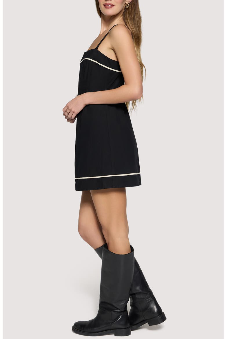 Cara Dream Sheath Minidress, Alternate, color, BLACK-CREAM