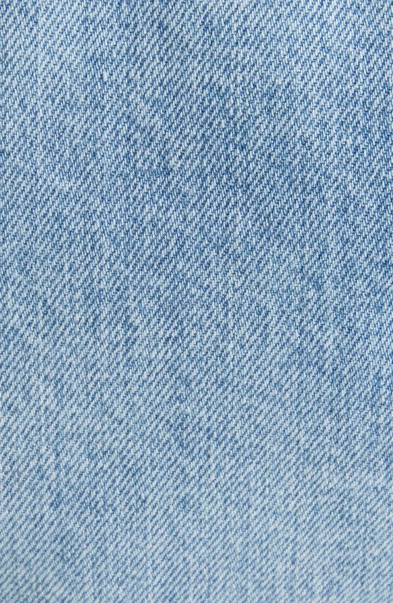 Alaïa Fitted Denim Jacket, Alternate, color, 