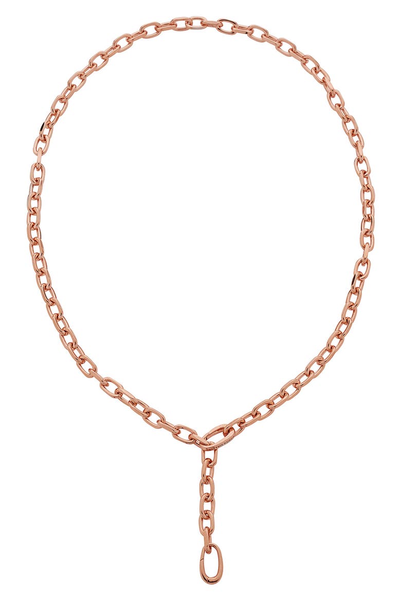 Alta Capture Mini Link Necklace, Alternate, color, ROSE GOLD