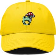 Dalix Mushroom Frog Embroidered Hat