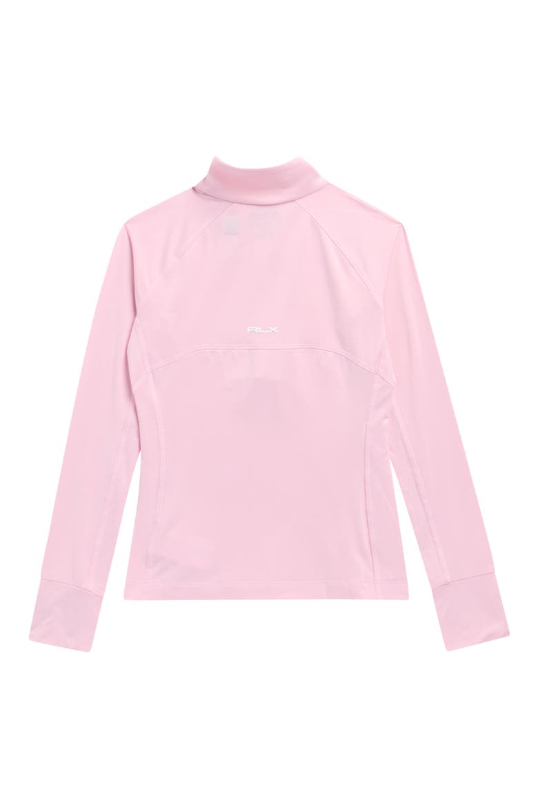 Kids' Stretch Jersey Half Zip Pullover, Alternate, color, GARDEN PINK