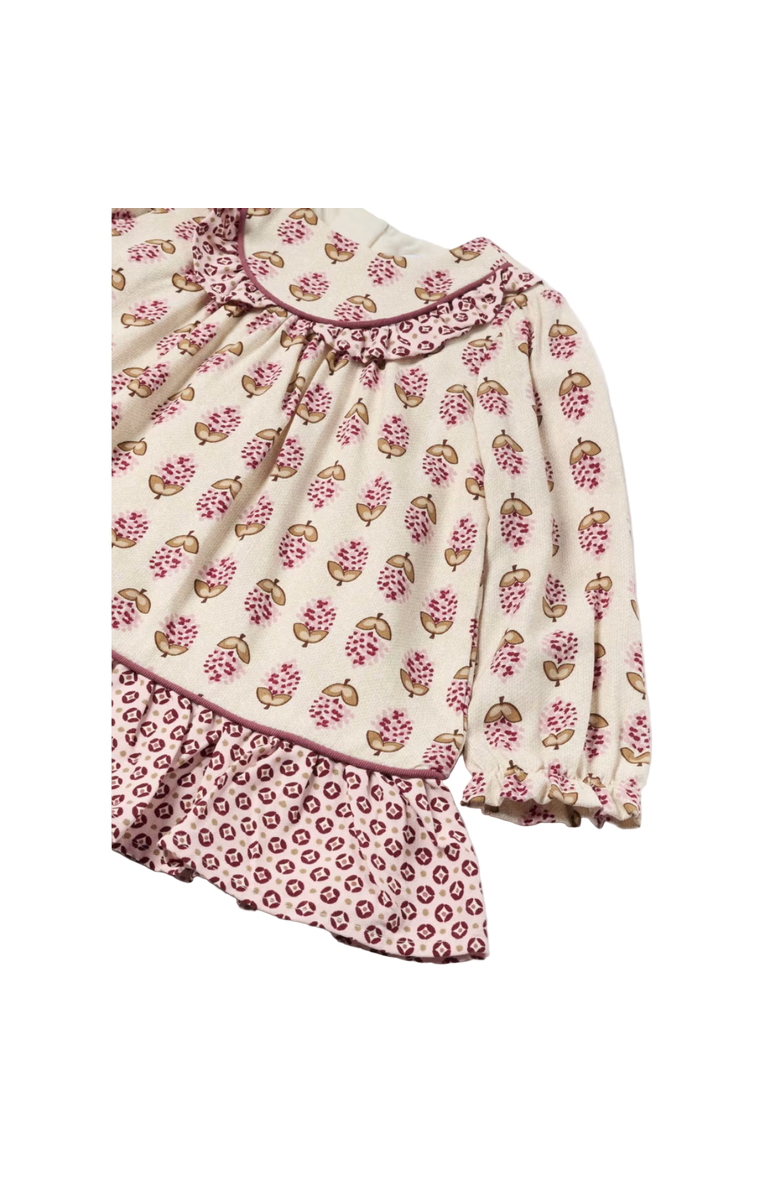 Mayoral Baby Viyella Print Dress, Alternate, color, Pink