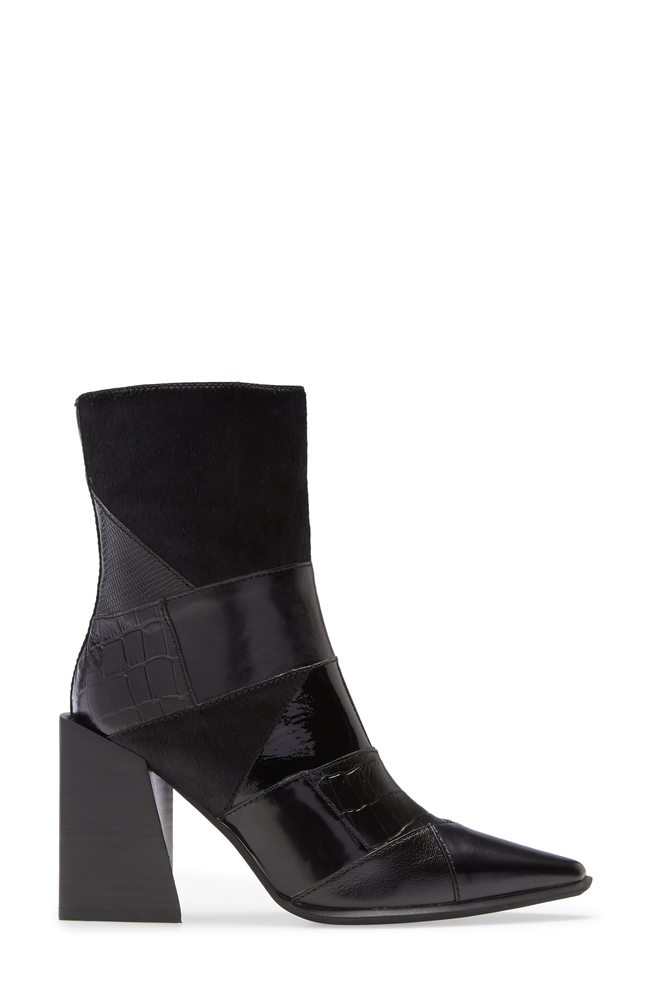 Jeffrey Campbell La-Siren Mixed Media Bootie, Alternate, color, 