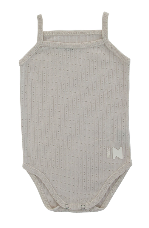 Noggiwear Pointelle Boys Bodysuit In Gray