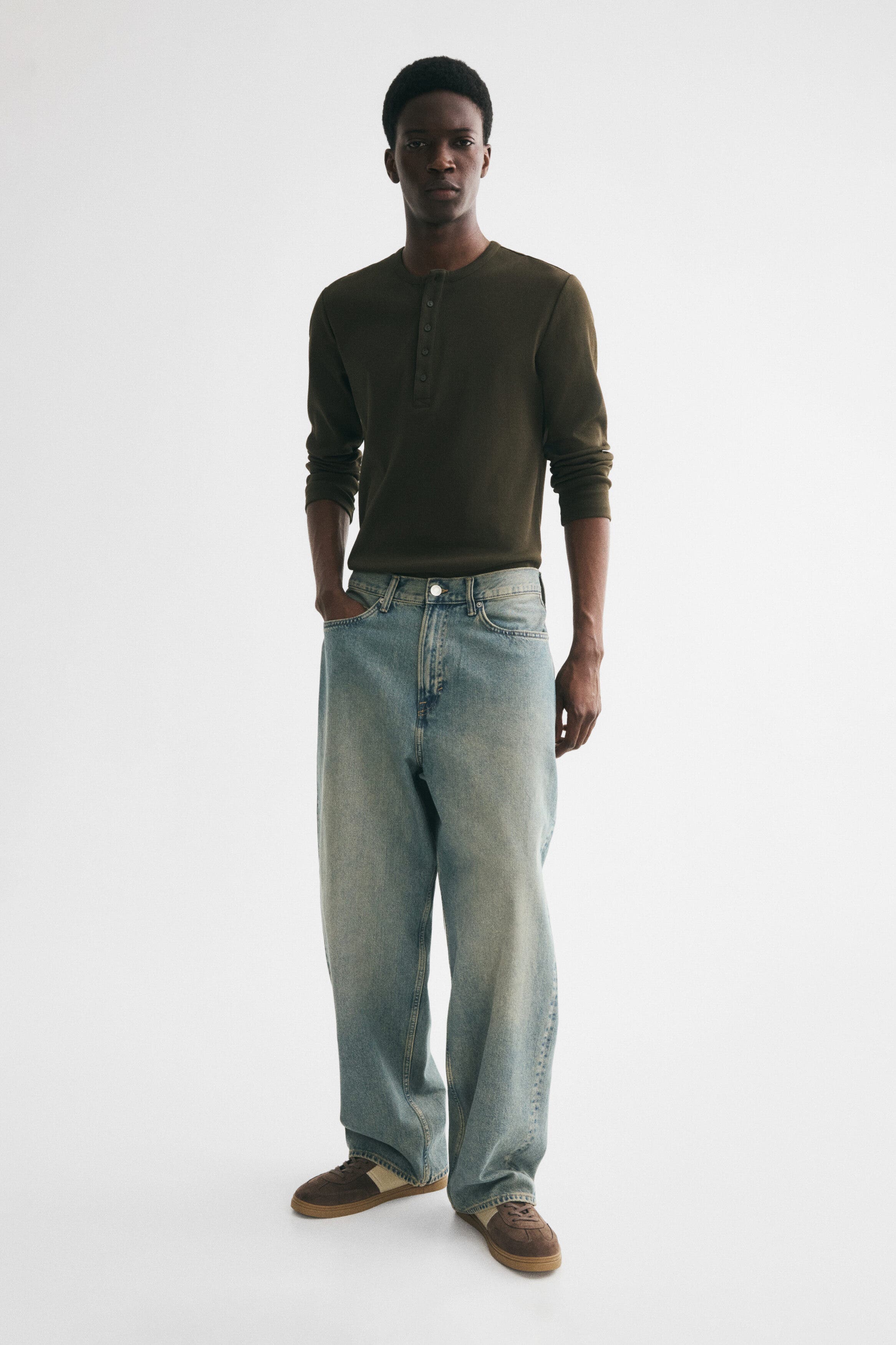 selected Washed denim blue