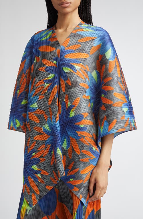 Issey Miyake Pleats Please Carnival Pleated Tunic In Multi