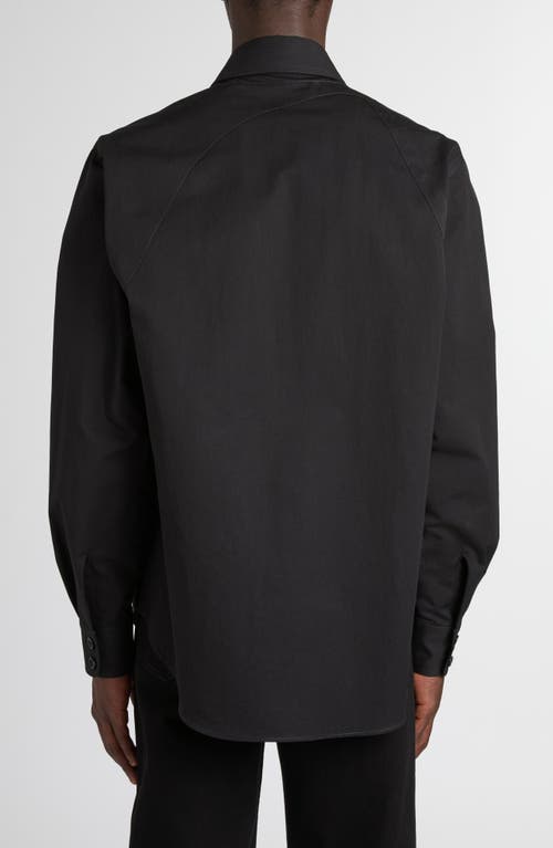 Alexander Mcqueen Mcqueen T-bar Harness Utility Button-up Shirt In Black