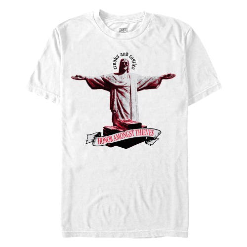 Men's Crooks & Castles Honor Amongst Thieves  Graphic T-Shirt in White  product