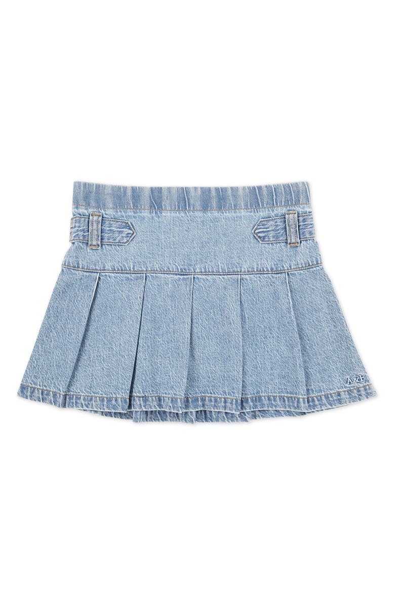 abercrombie kids Kids' Pleated Denim Skirt, Main, color, Twirl