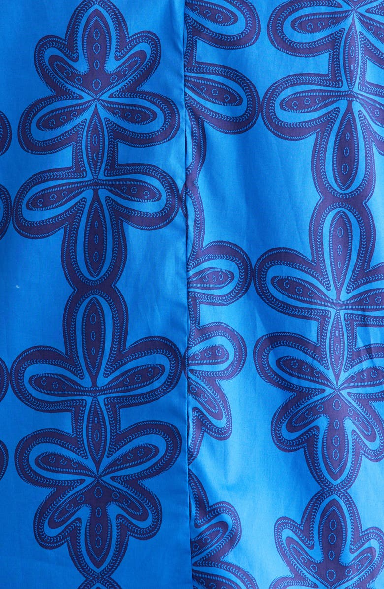 SUGARLIPS Romery Tilma Abstract Print Cotton Top, Alternate, color, Blue-Navy-Multi