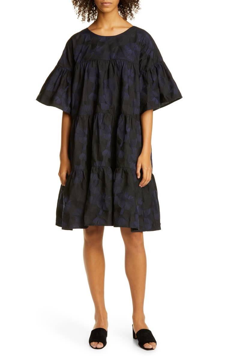 Merlette Saint Germain Floral Embroidered Dress, Main, color,