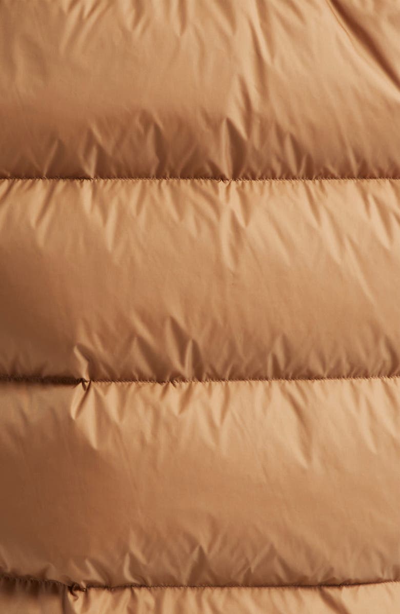 Herno Curly Suede Quilted Down & Genuine Shearling Jacket, Alternate, color, 