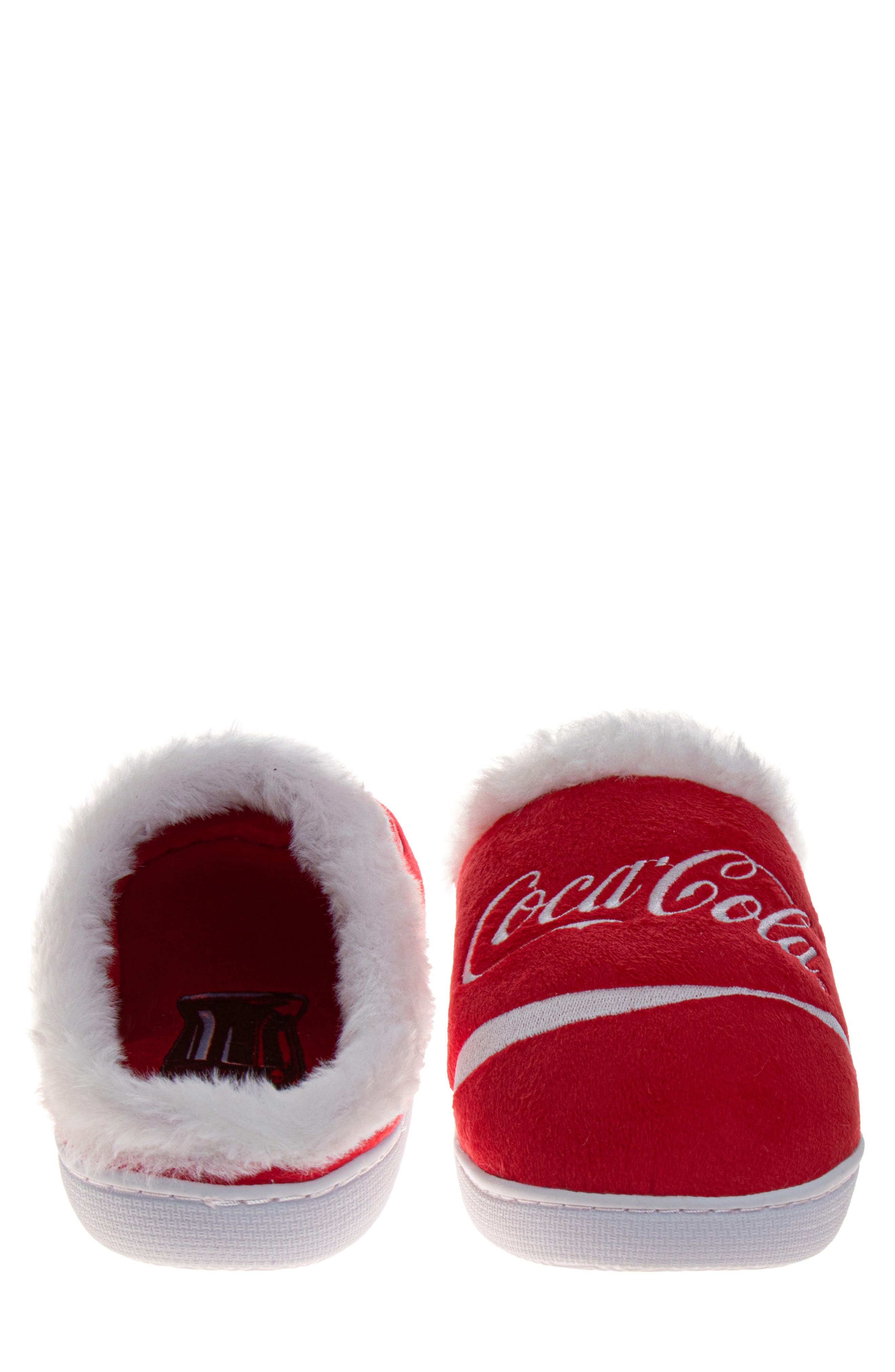 Coca Cola Coca-Cola<sup>®</sup> Faux Fur Trim Slipper, Alternate, color, 