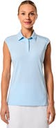 Coolibar Women's Performance Sleeveless Polo, UPF 50+ Sun Protection, Dew