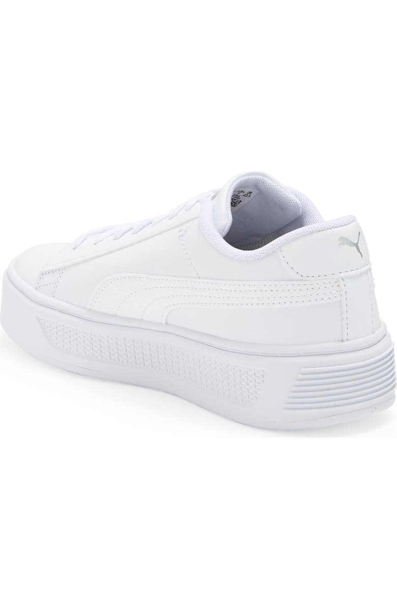 PUMA Smash V3 Snake Embossed Leather Platform Sneaker, Alternate, color,