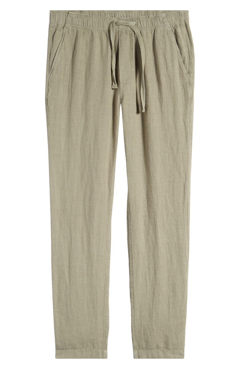 Faherty Linen Drawstring Pants, Alternate, color, Canyon Olive