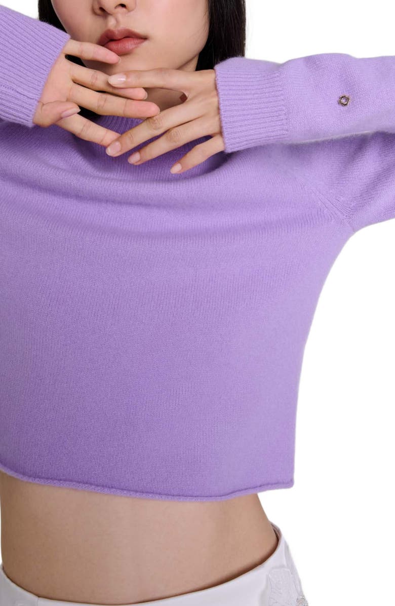 maje Short cashmere sweater, Alternate, color,