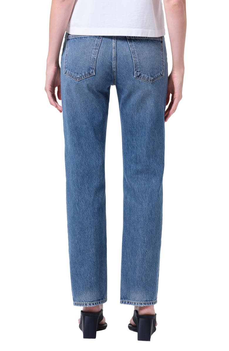 AGOLDE Lana High Waist Straight Leg Jeans, Alternate, color, Liberty Med Indigo