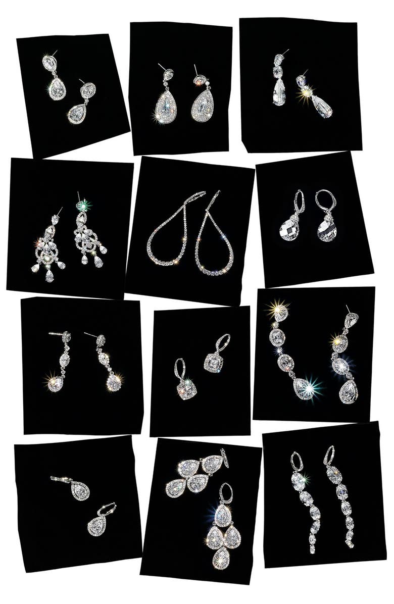 Nadri Pear Drop Earrings, Alternate, color, 