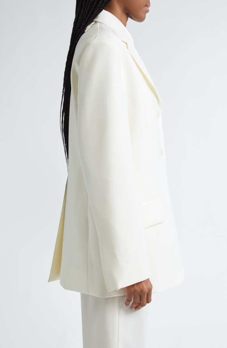 Proenza Schouler Archer Single Breasted Stretch Twill Blazer, Alternate, color, Wax