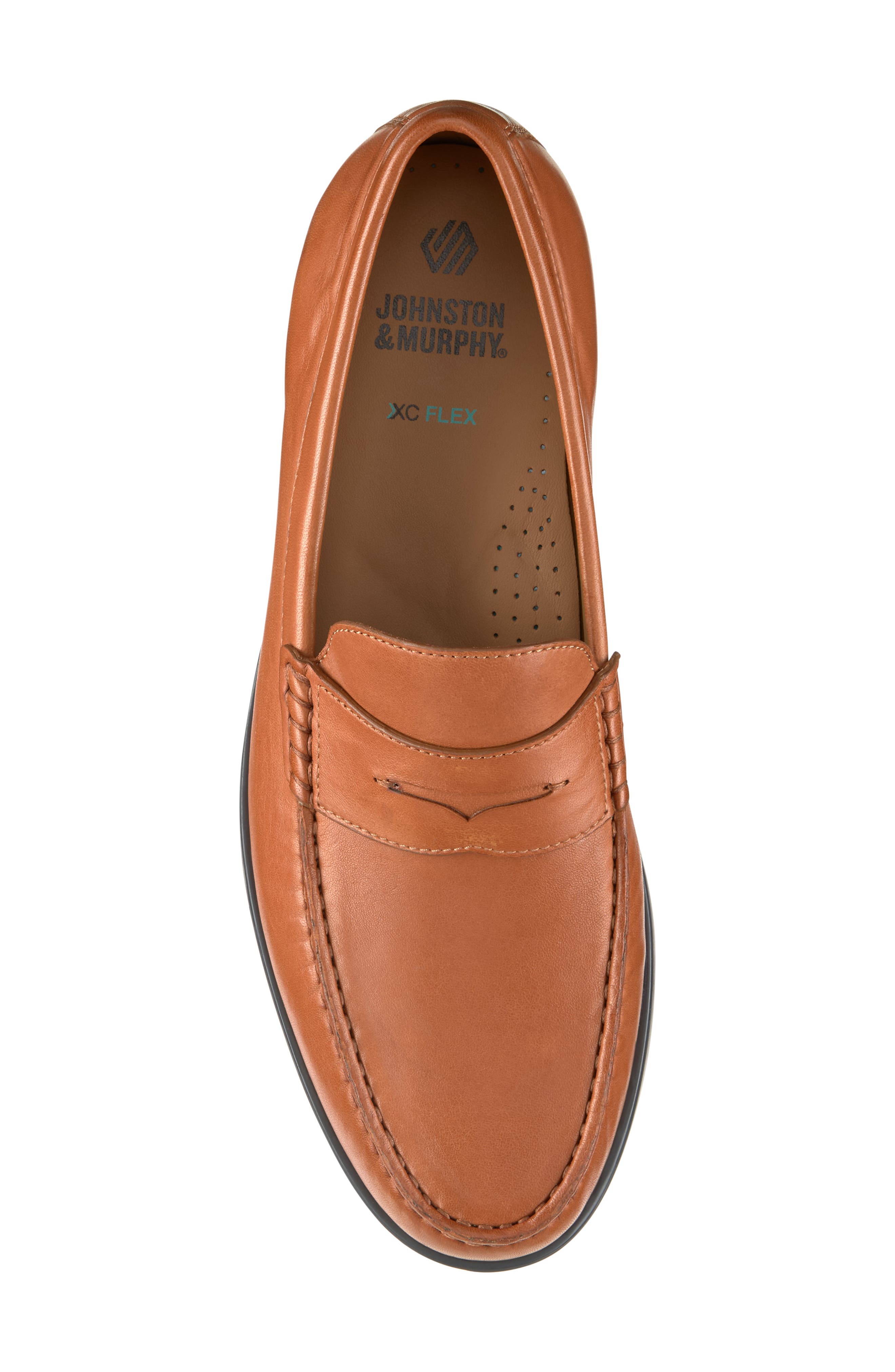 Harrison Penny Loafer, Alternate, color, COGNAC GLOVE LEATHER
