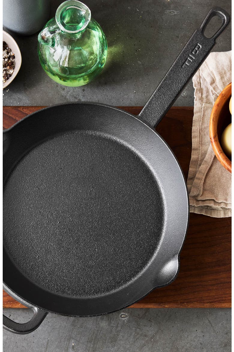 x Bobby Flay 10" Cast Iron Frypan, Alternate, color, BLACK