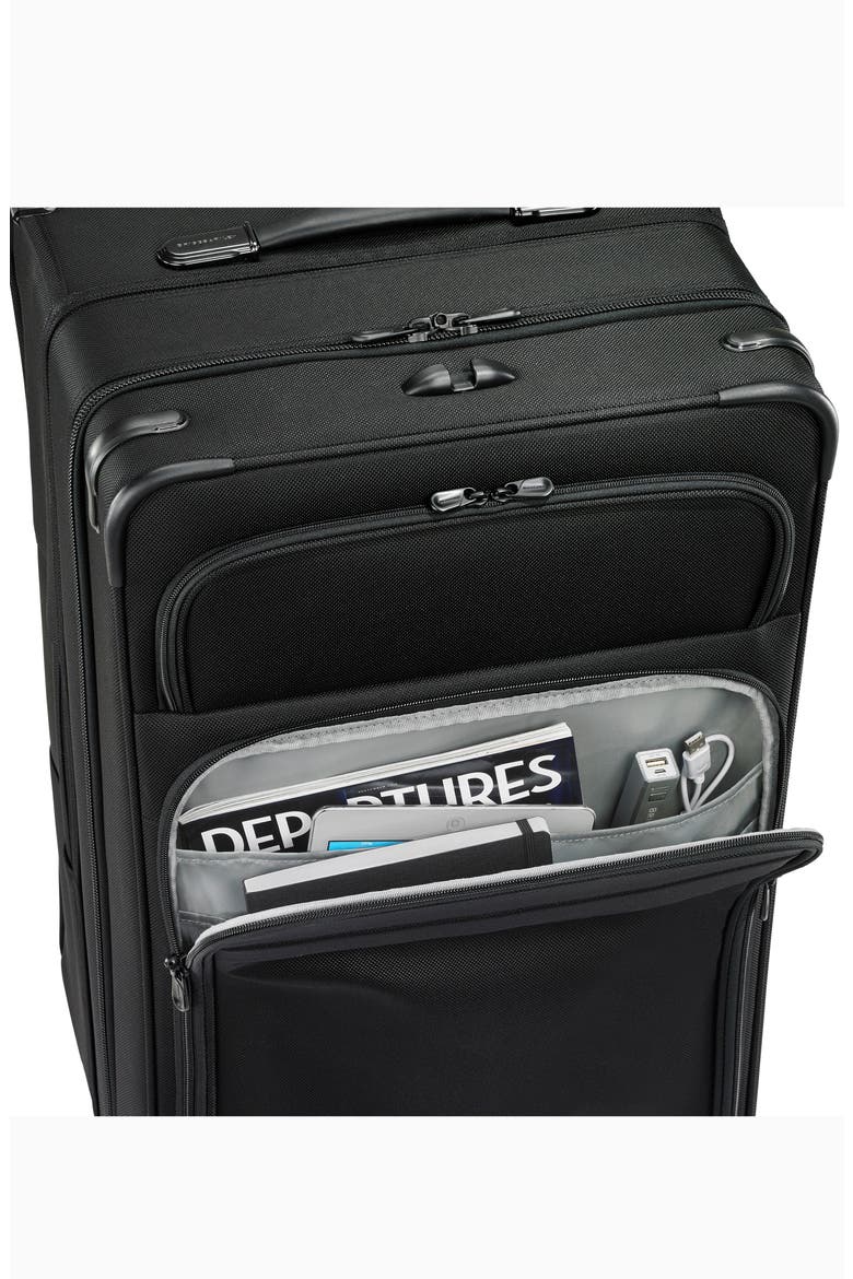 30-Inch Expandable Wheeled Trunk, Alternate, color, BLACK