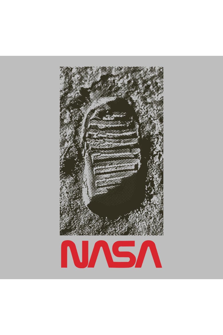 Men's NASA Space Footprint Logo  Graphic T-Shirt, Alternate, color, Sport Grey