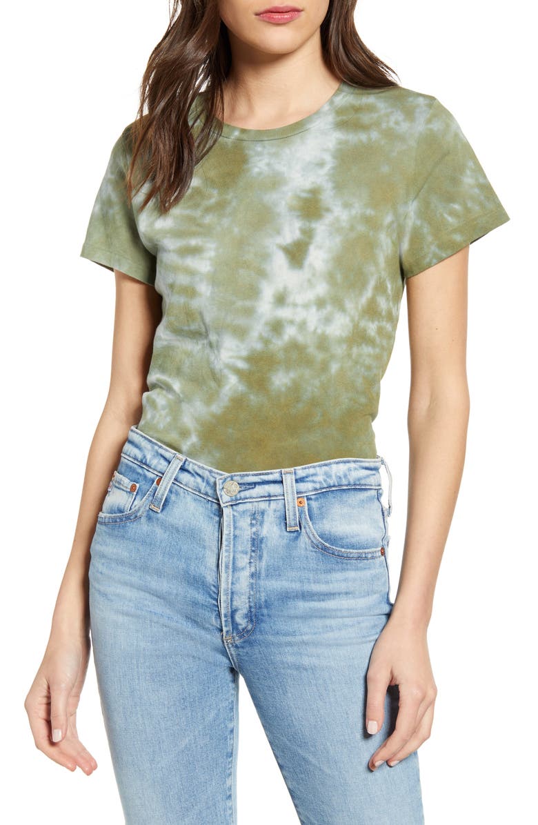 AGOLDE Linda Tie Dye Boxy Organic Cotton T-Shirt, Main, color, 