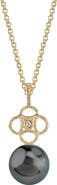 The Pearl Source Tahitian South Sea Pearl & Diamond Lacy Pendant