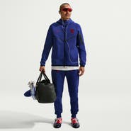 Nike Men's Nike Royal USMNT 2026 Tech Fleece Windrunner Raglan Full-Zip Hoodie