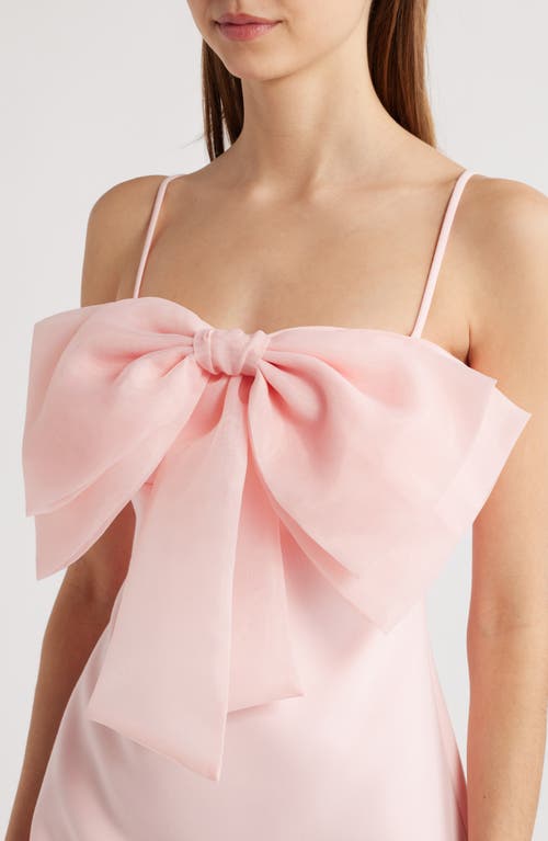 Likely Zilla Bow Cocktail Minidress In Pink