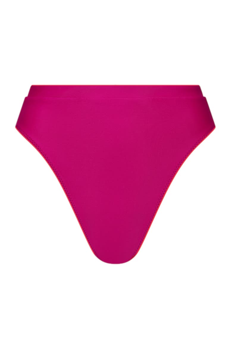 The Reversible High Waisted Bikini Brief, Main, color, Hyper Red/Berry