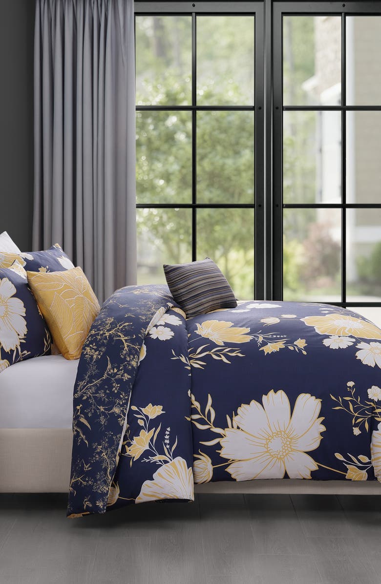 Bebejan Sunglow Reversible 5-Piece Comforter Set, Alternate, color, Blue