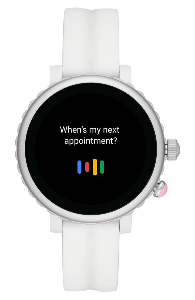 Kate Spade New York quail silicone strap smartwatch gift set, 42mm, Alternate, color,