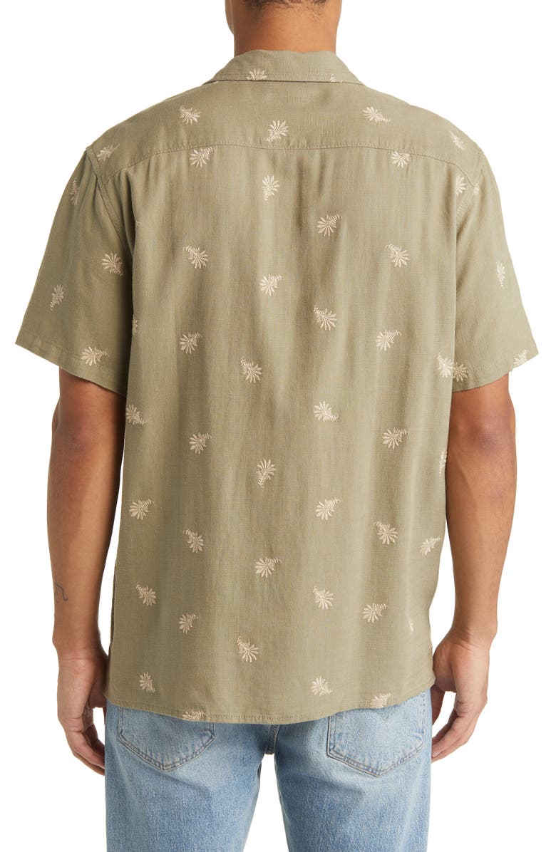 Treasure & Bond Regular Fit Embroidered Camp Shirt, Alternate, color, 