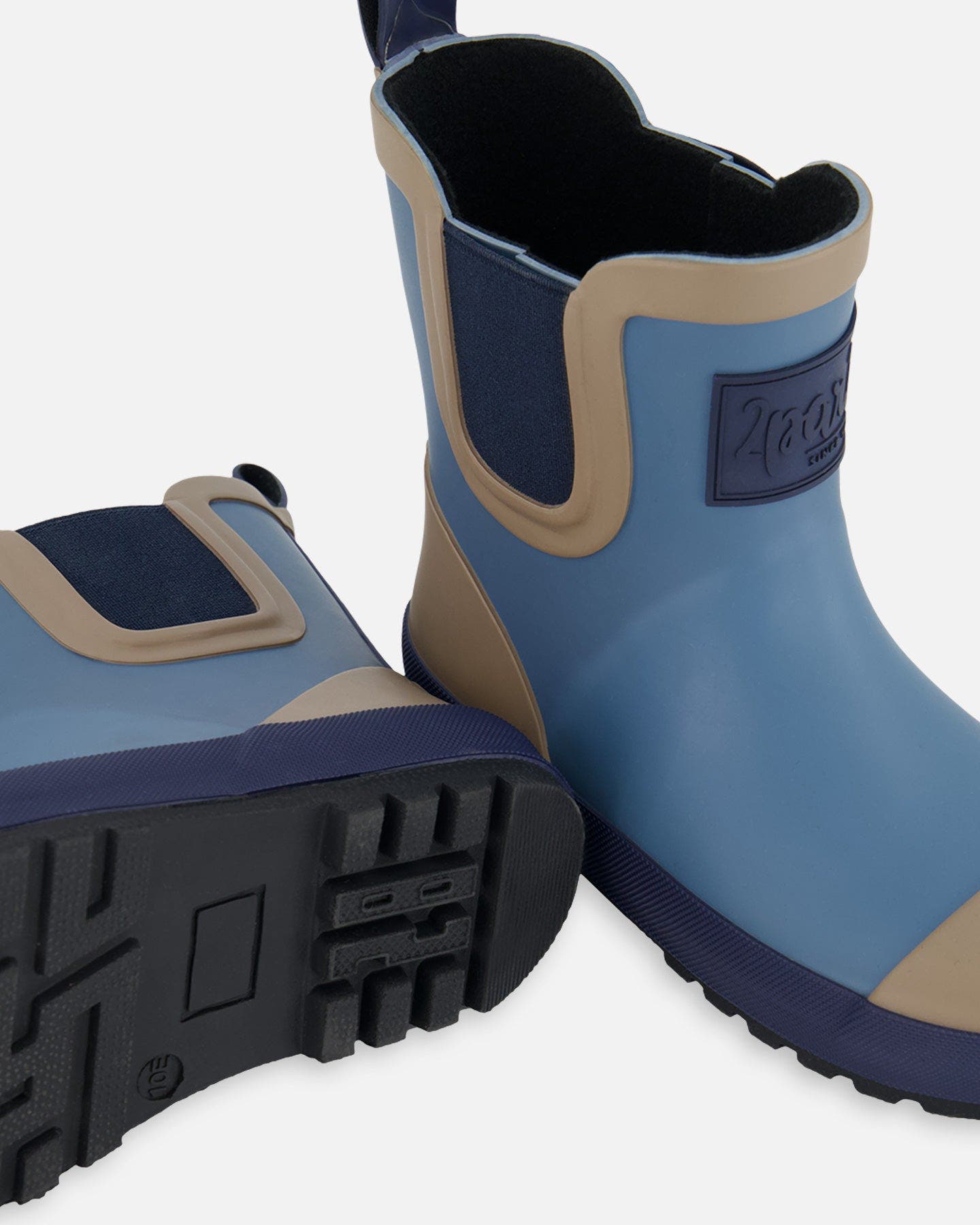 Deux par Deux Boy's Short Rain Boots Blue, Alternate, color, 