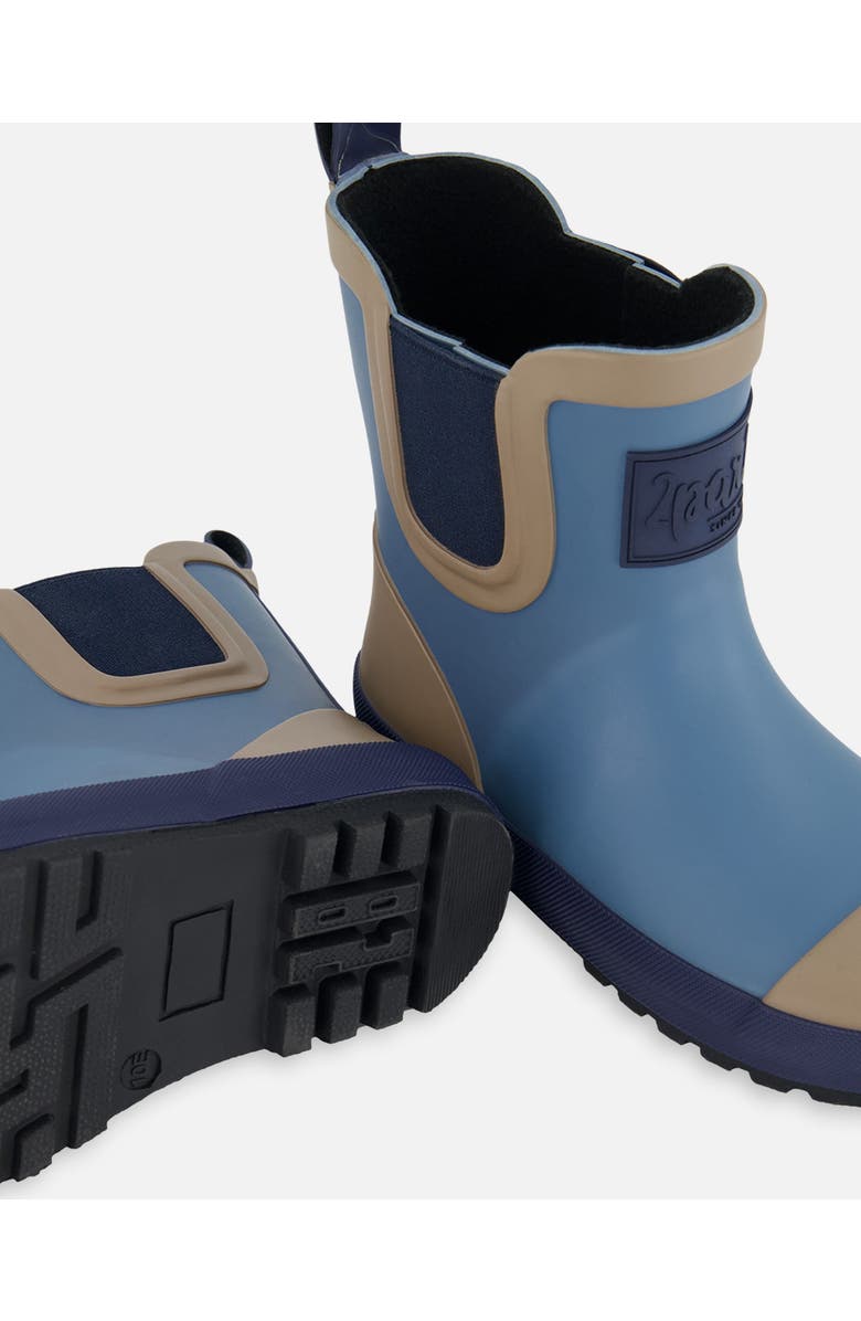 Deux par Deux Boy's Short Rain Boots Blue, Alternate, color,