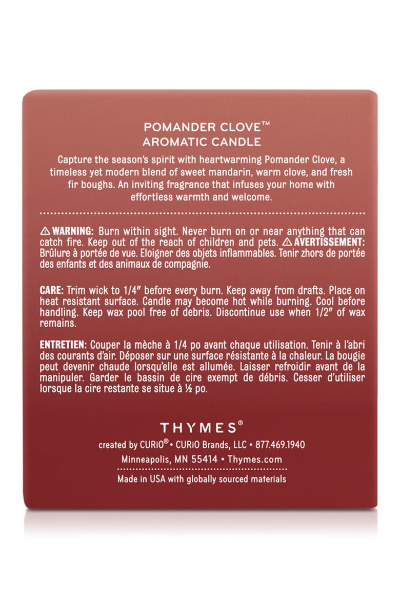 Pomander Clove Aromatic Candle, Alternate, color, NO COLOR