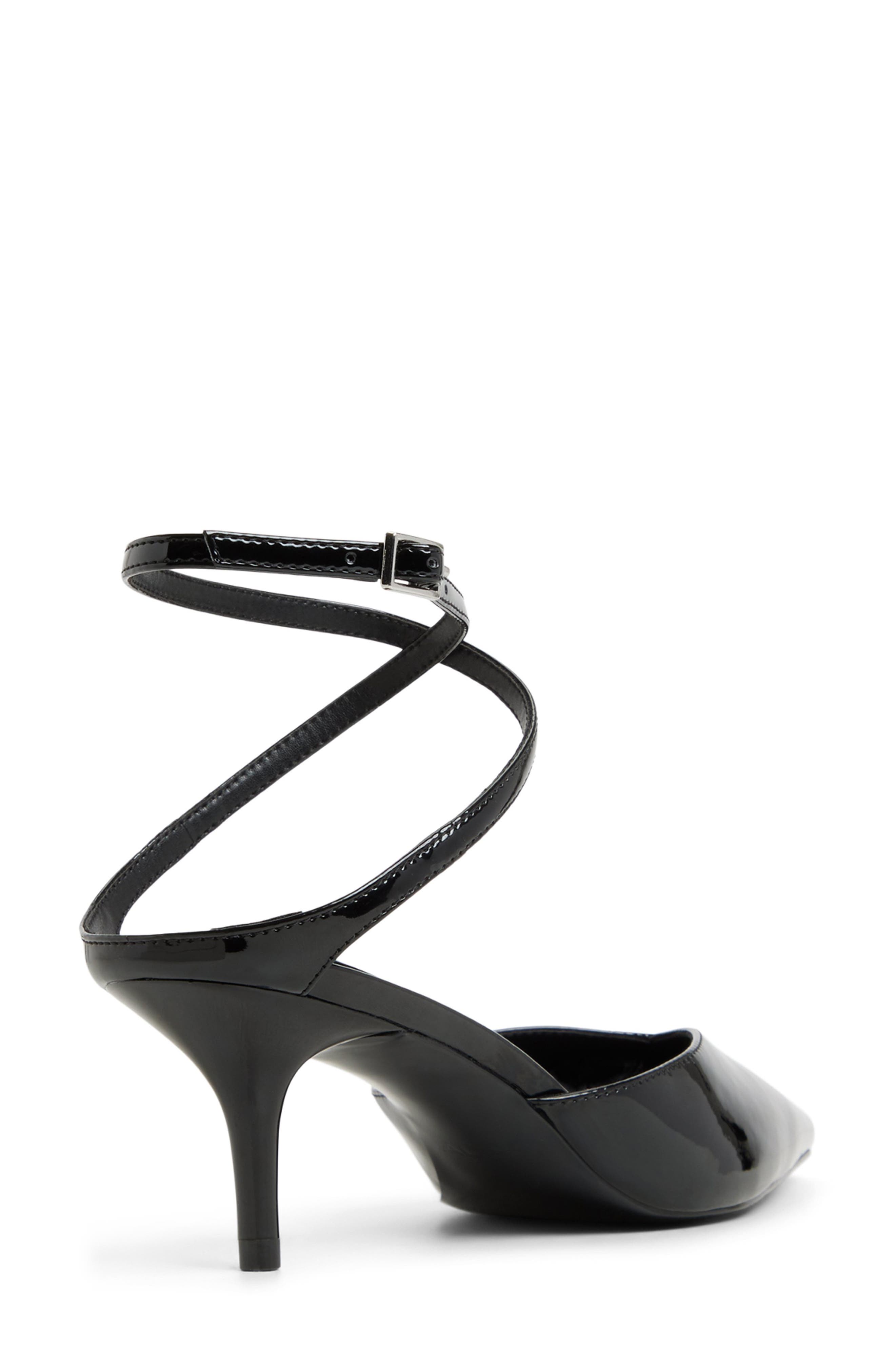 ALDO Feliccia Ankle Strap Pump, Alternate, color, Black