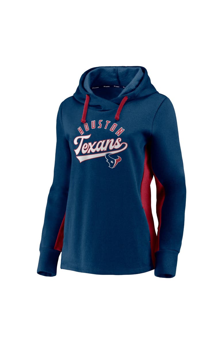 FANATICS Women's Fanatics Branded Navy/Red Houston Texans Game Ready Pullover Hoodie, Alternate, color, 