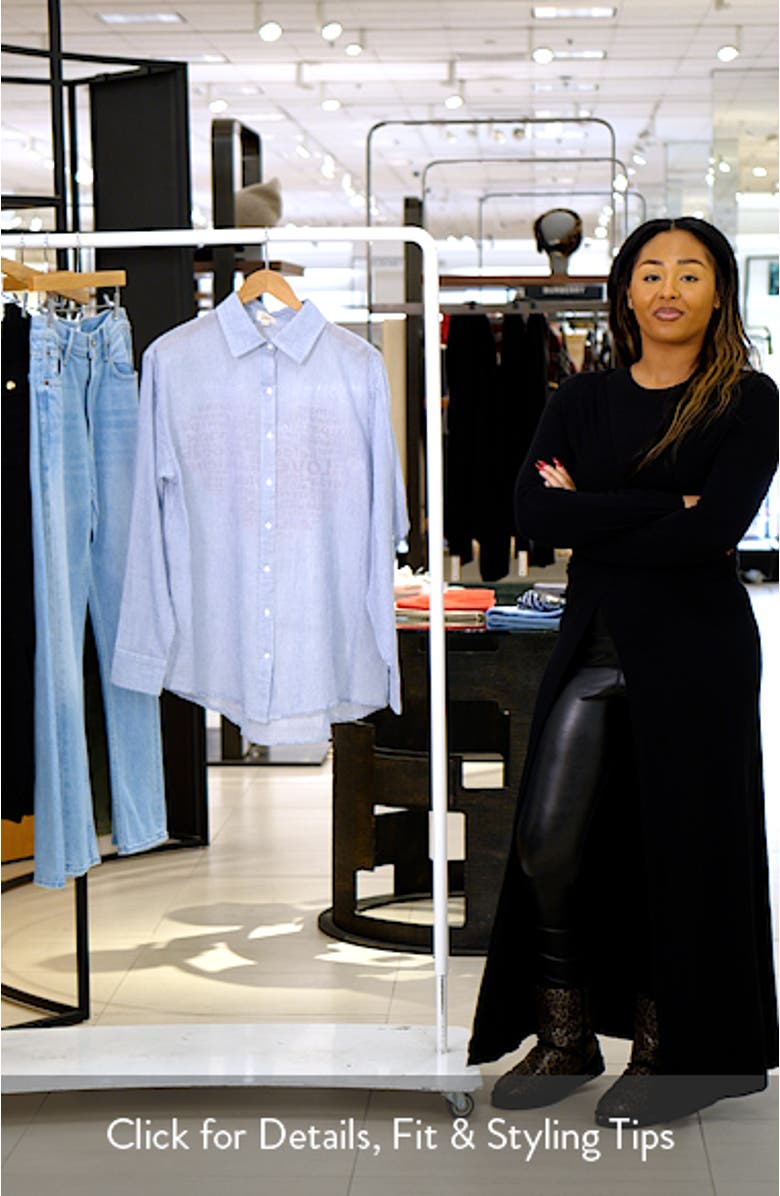 Stripe Cover-Up Shirt, sales video thumbnail