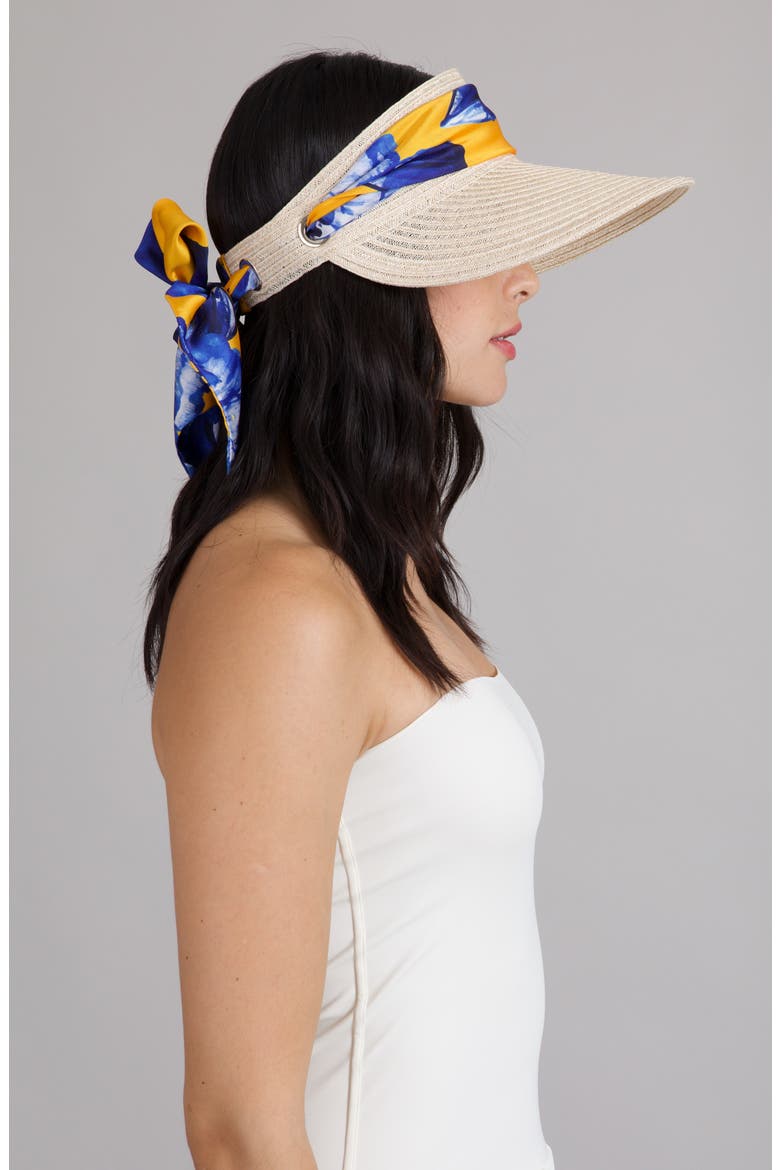 Ricky Packable Straw Visor, Alternate, color, NATURAL