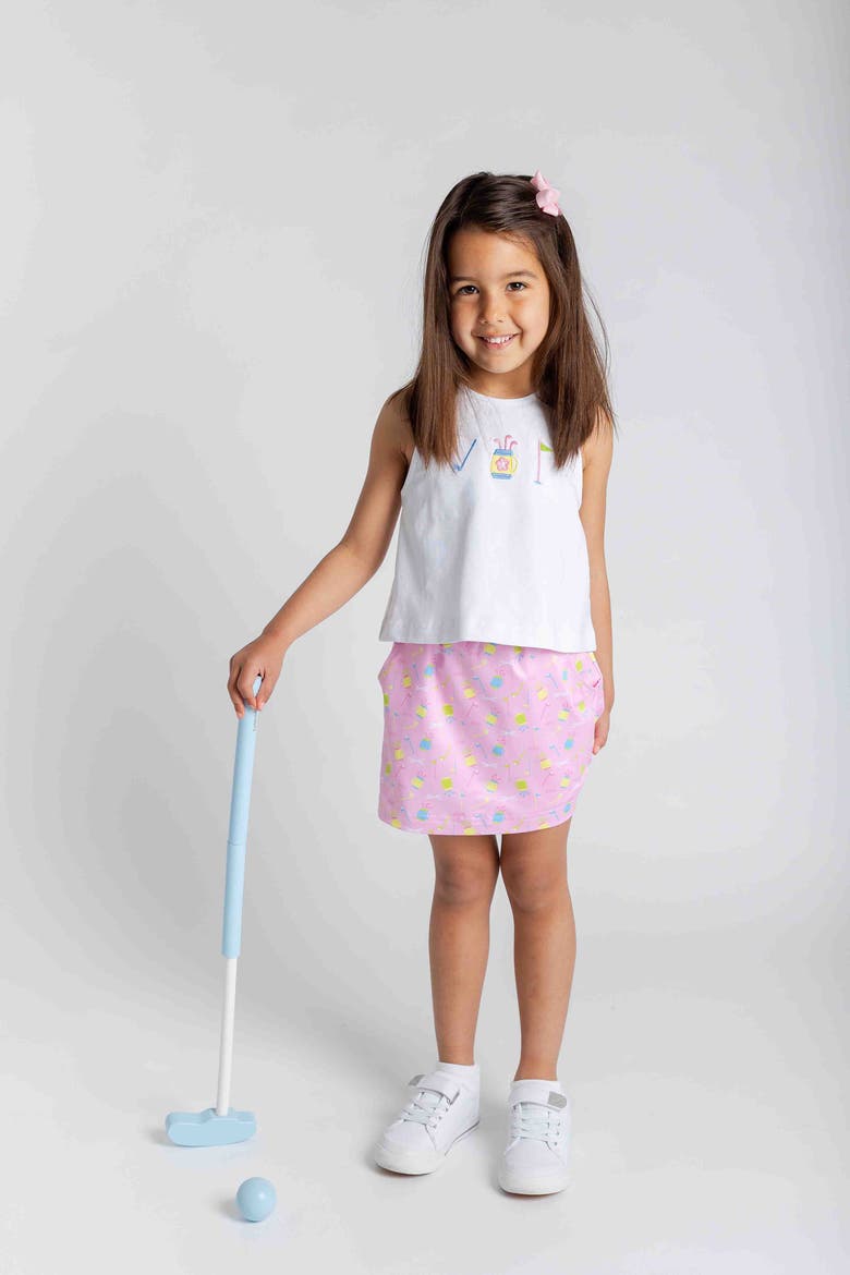 Top And Skort Set With Golf, Alternate, color, Pink/Multi