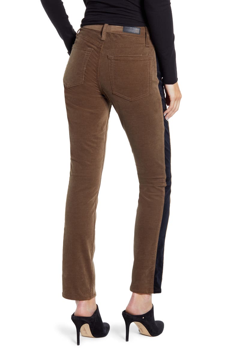 Mari Tuxedo Stripe Pants, Alternate, color, DARK BAYOU