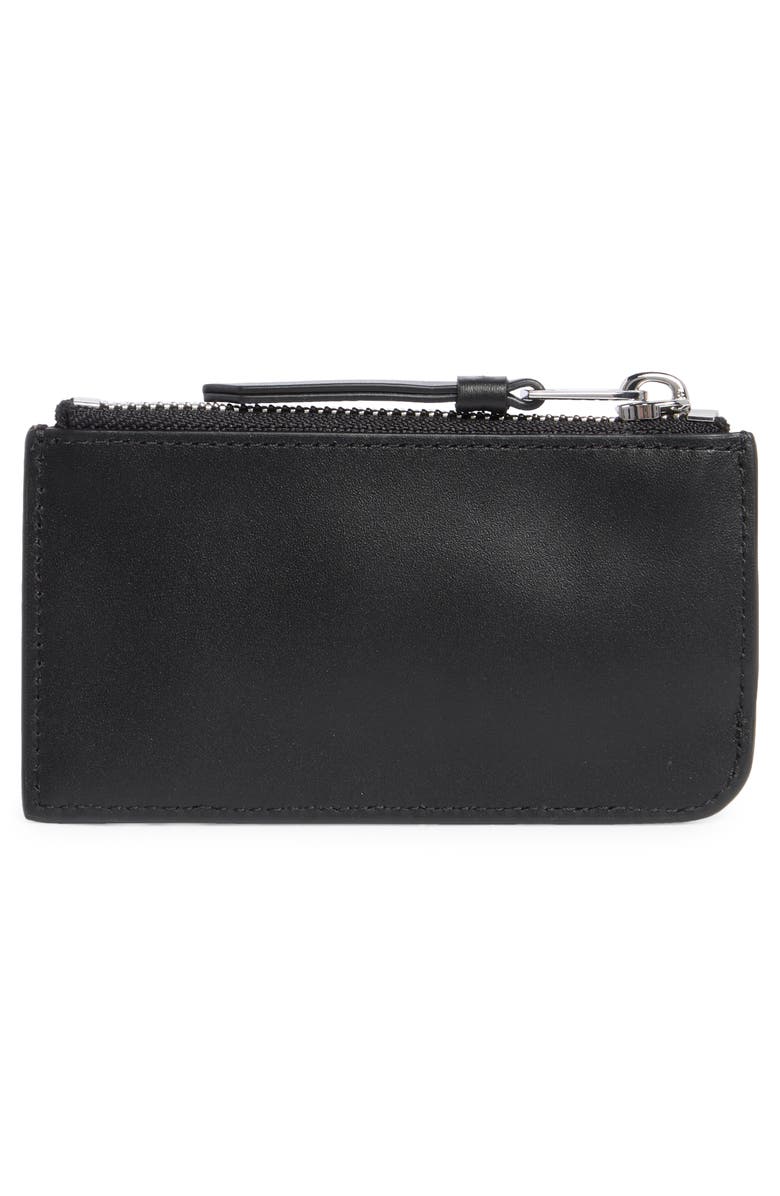 AllSaints Marlborough Leather Wallet, Alternate, color, Black